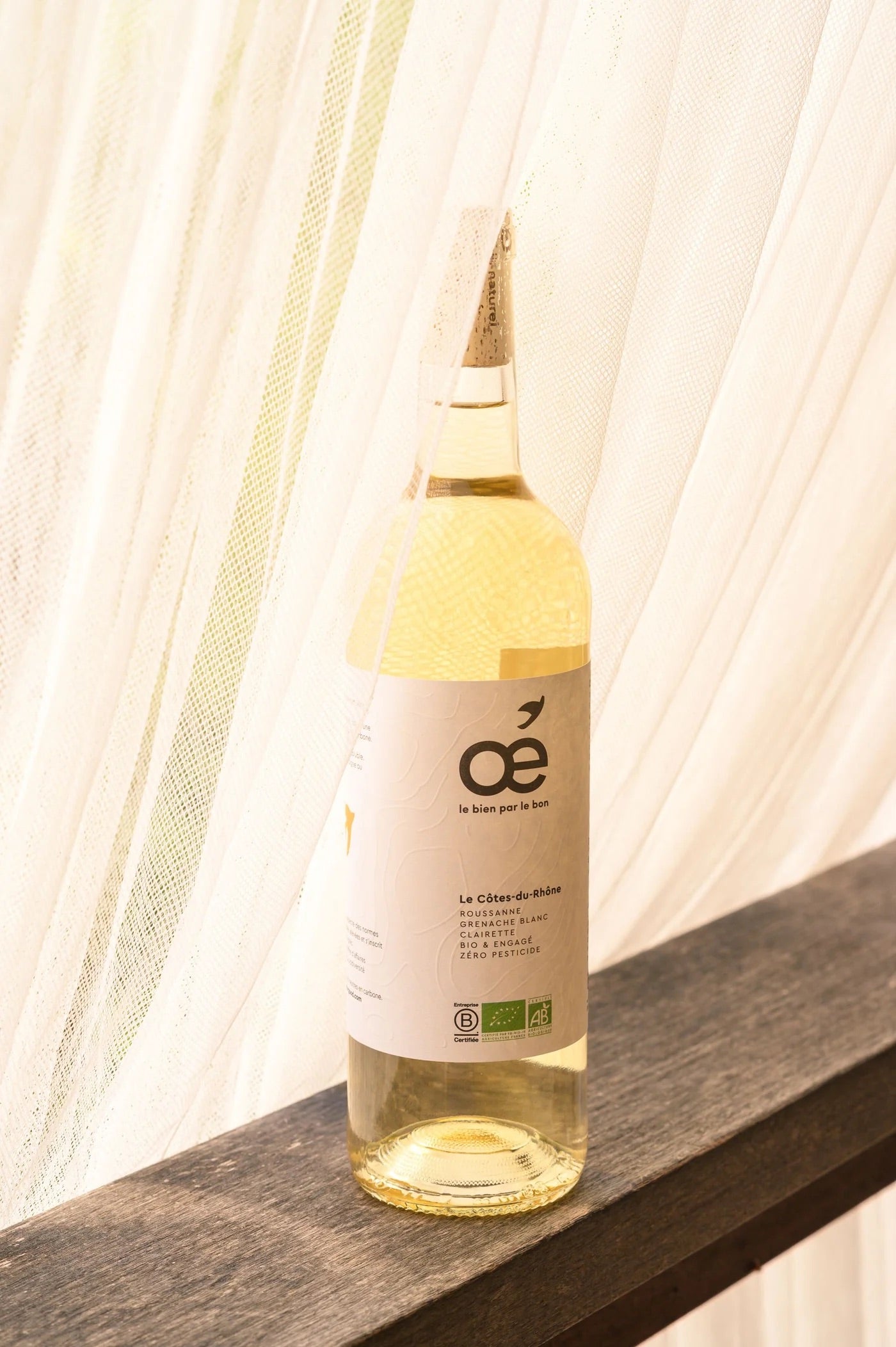 Oé Côtes-du-Rhône Blanc – Organic, fresh and perfectly balanced