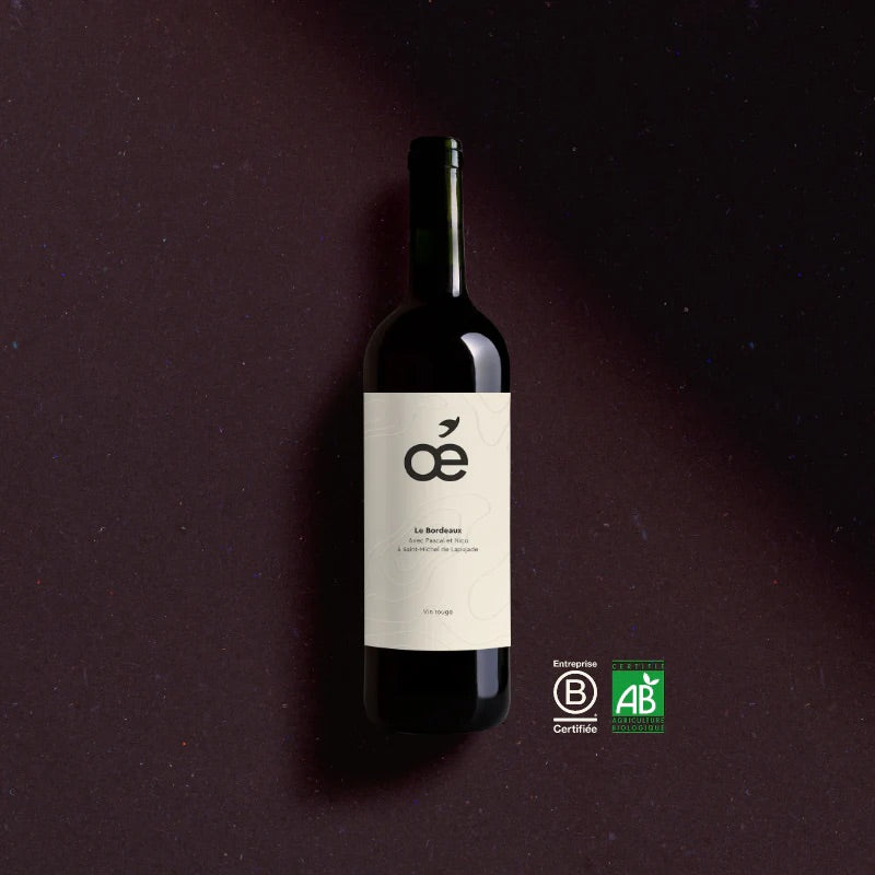 Oé Bordeaux Rouge – Round, full and 100% organic enjoyment