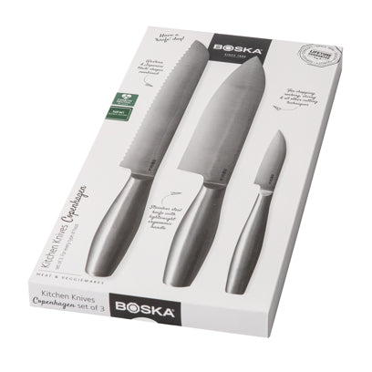 BOSKA Kitchen Knives Copenhagen, Set of 3