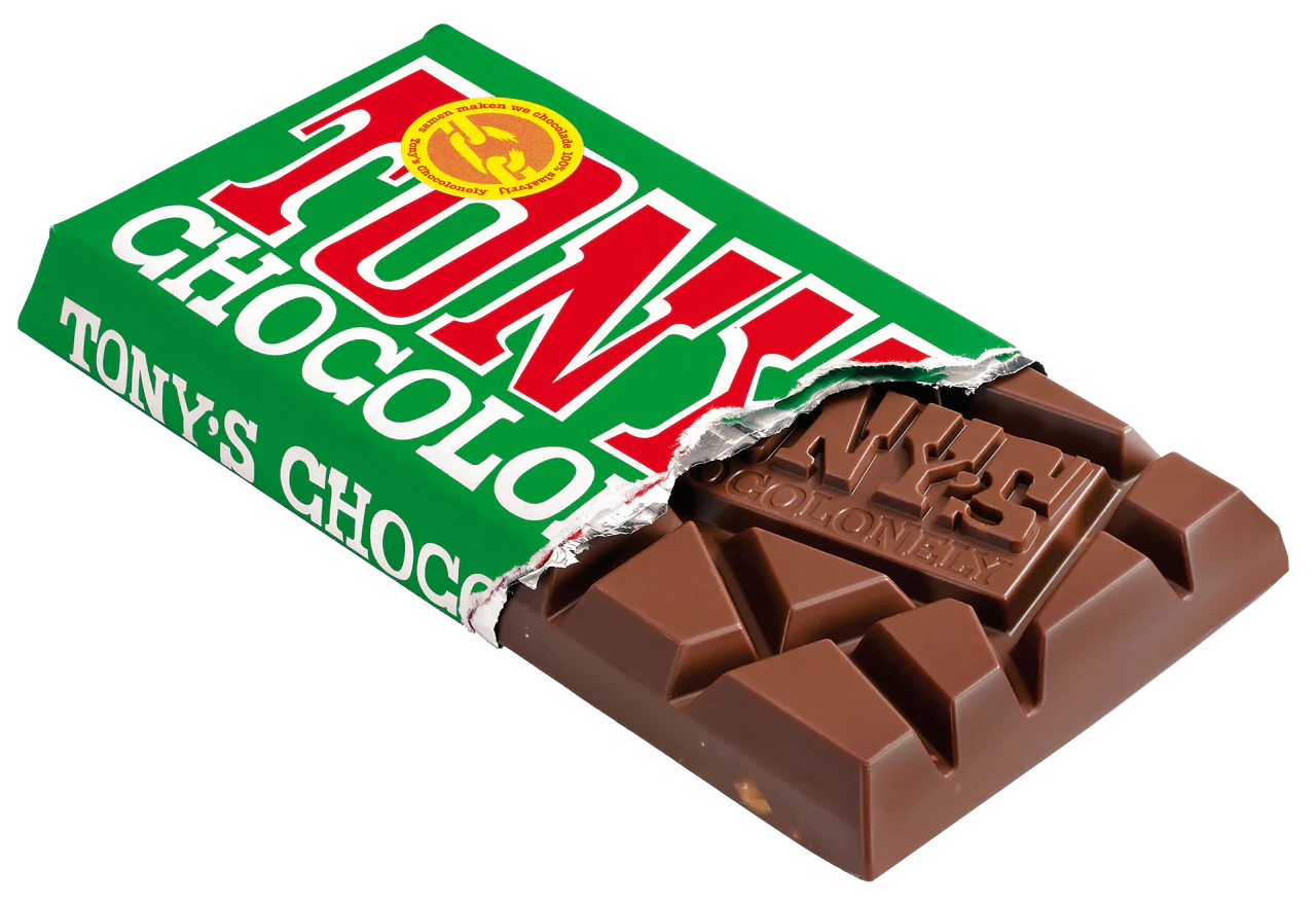 Tony's Chocolonely milk hazelnut 180 grams