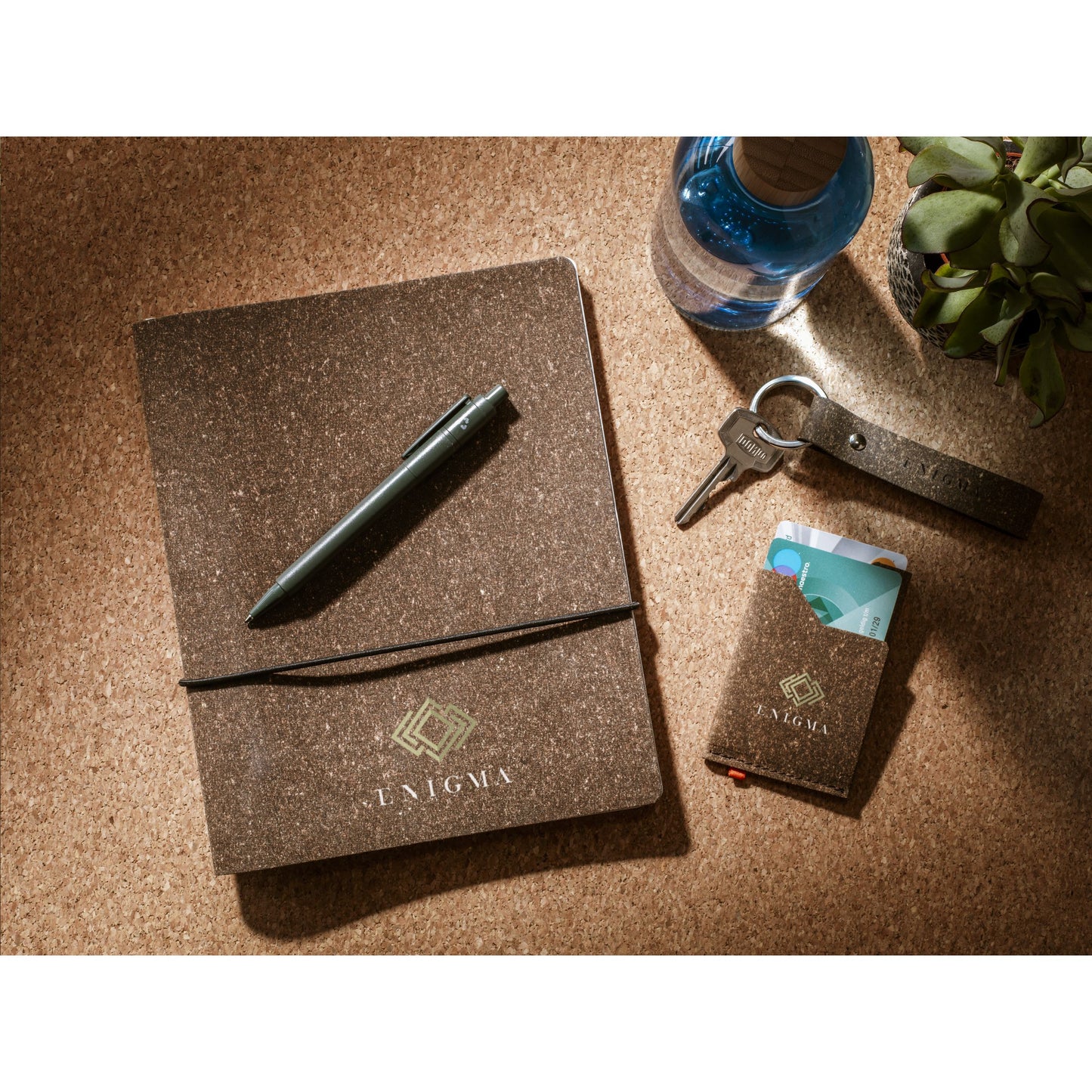 Recycled Leather Keyring Keychain