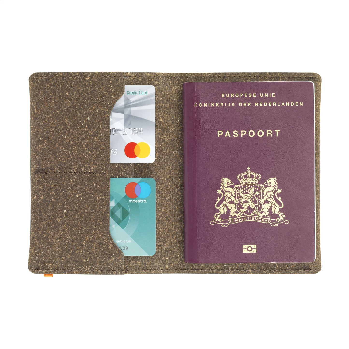 Recycled Leather Passport Holder Passport Case