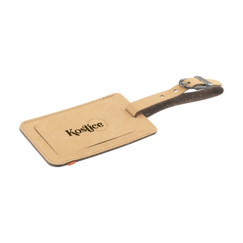 Recycled Leather Luggage Tag luggage tag