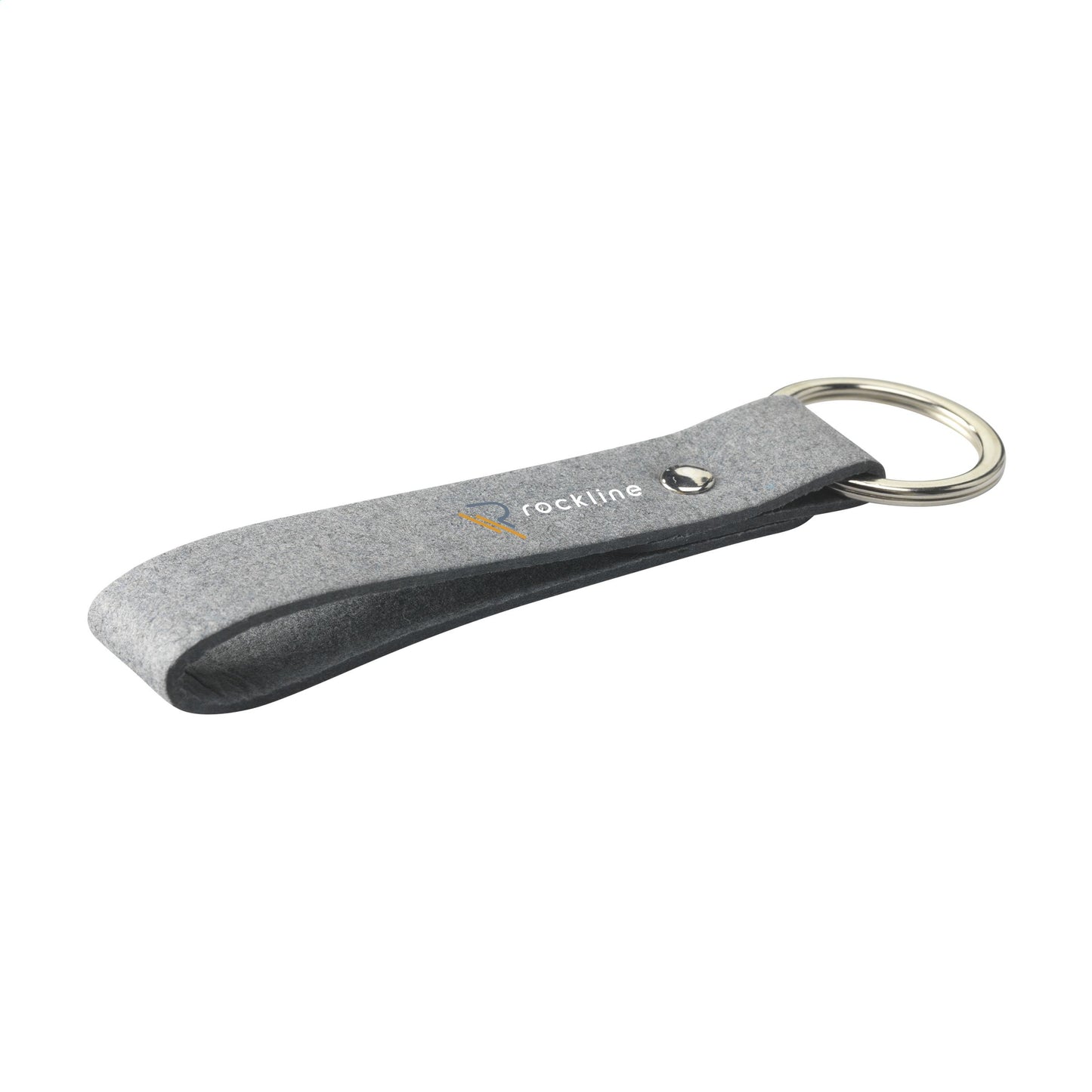 Recycled Denim Textile Keyring Keychain