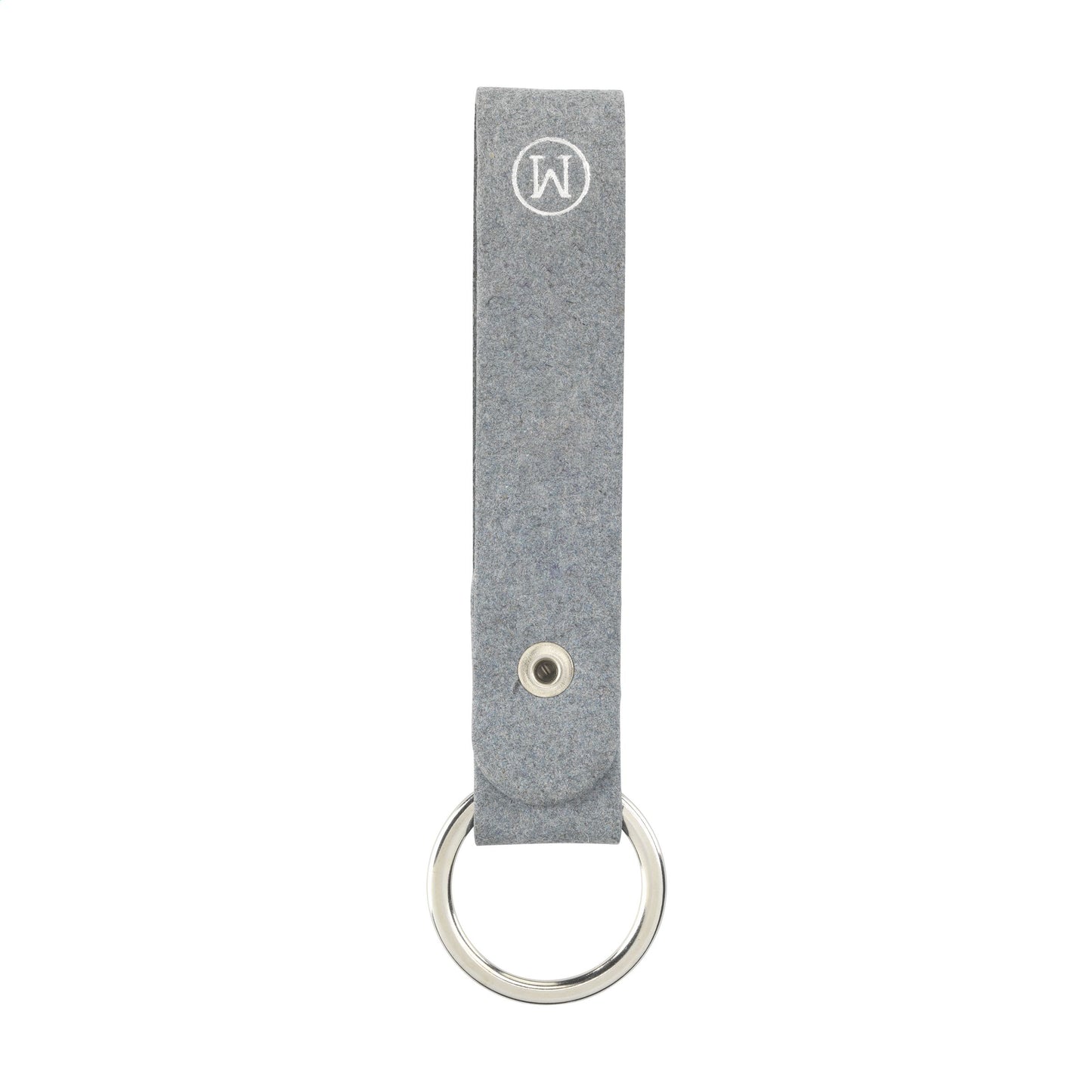 Recycled Denim Textile Keyring Keychain