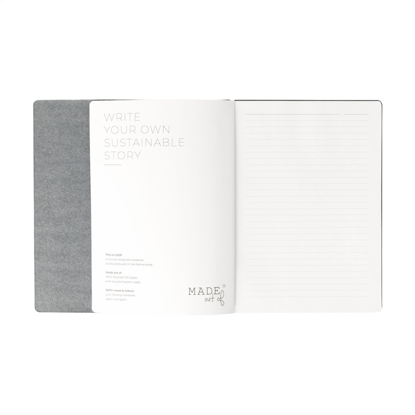 Recycled Textile Refillable Notebook A5