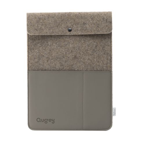 Recycled Felt & Apple Leather Laptop Sleeve Plus 14"