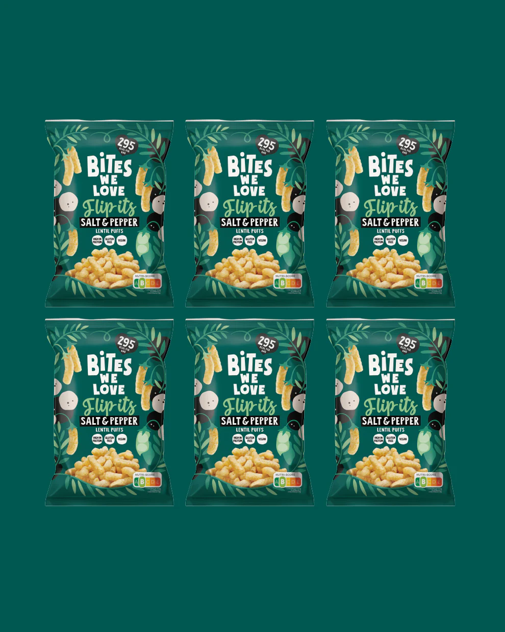 LENTIL PUFFS SALT & PEPPER - 75 grams