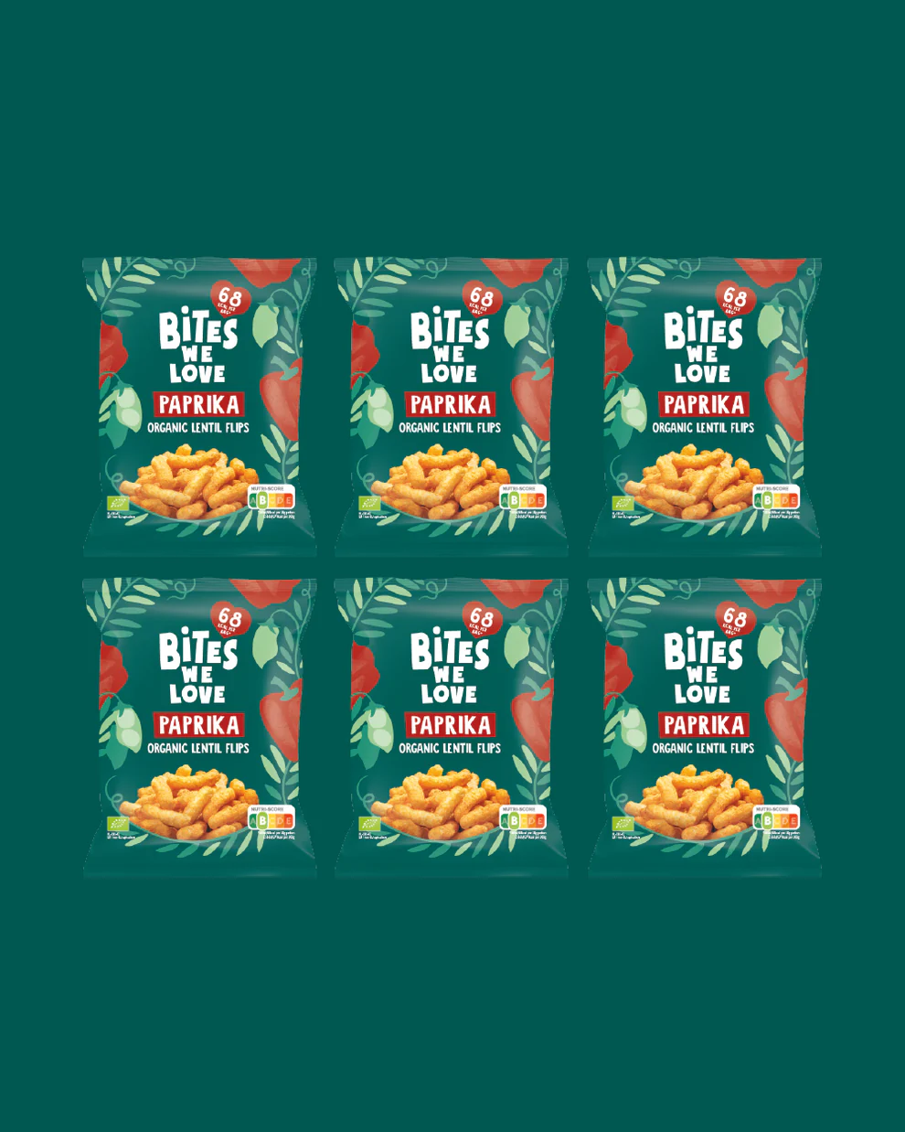 LENTIL PUFFS PAPRIKA - 18 grams