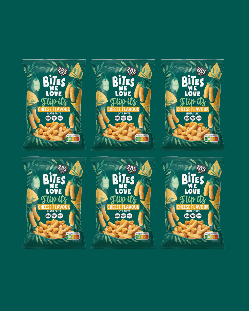 LENTIL PUFFS VEGAN CHEESE - 75 grams