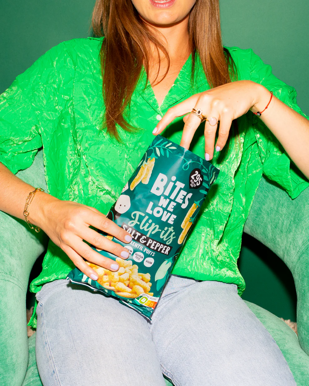 LENTIL PUFFS SALT & PEPPER - 75 grams