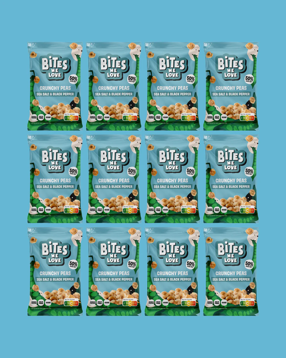 CRUNCHY PEAS SEA SALT & BLACK PEPPER - 30 grams