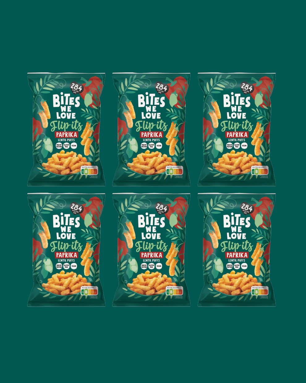 LENTIL PUFFS PAPRIKA - 75 grams