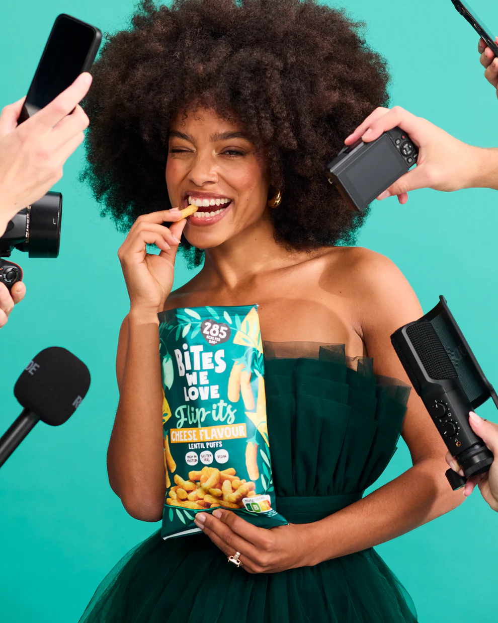 LENTIL PUFFS VEGAN CHEESE - 75 grams
