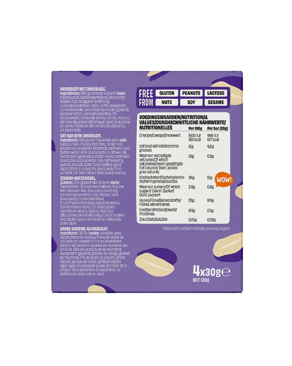 CHEWY OAT BAR CHOCOLATE - 30 gram