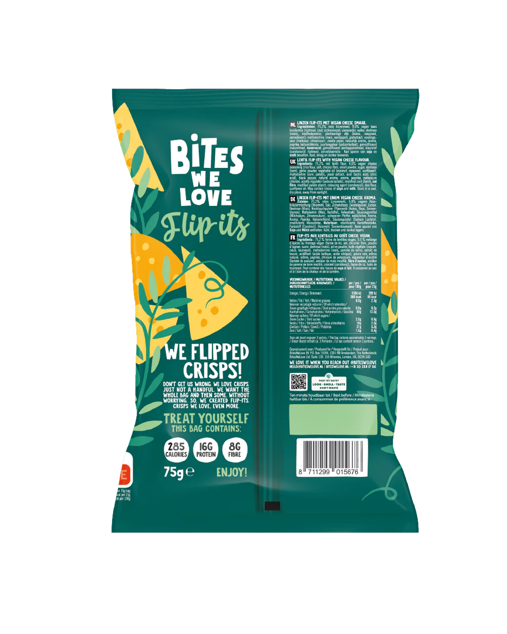 LENTIL PUFFS VEGAN CHEESE - 75 grams