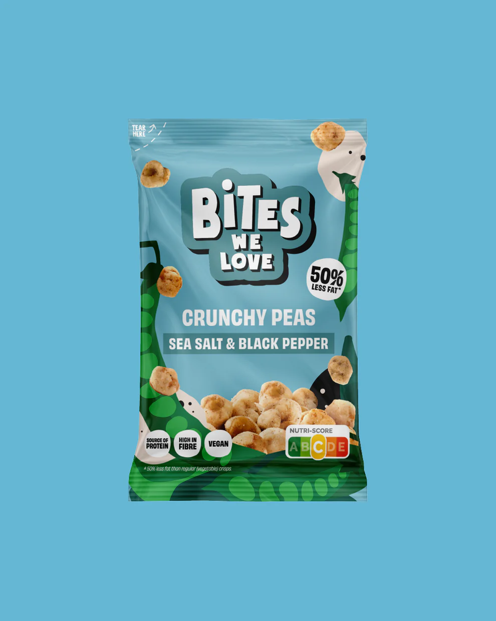 CRUNCHY PEAS SEA SALT & BLACK PEPPER - 30 grams