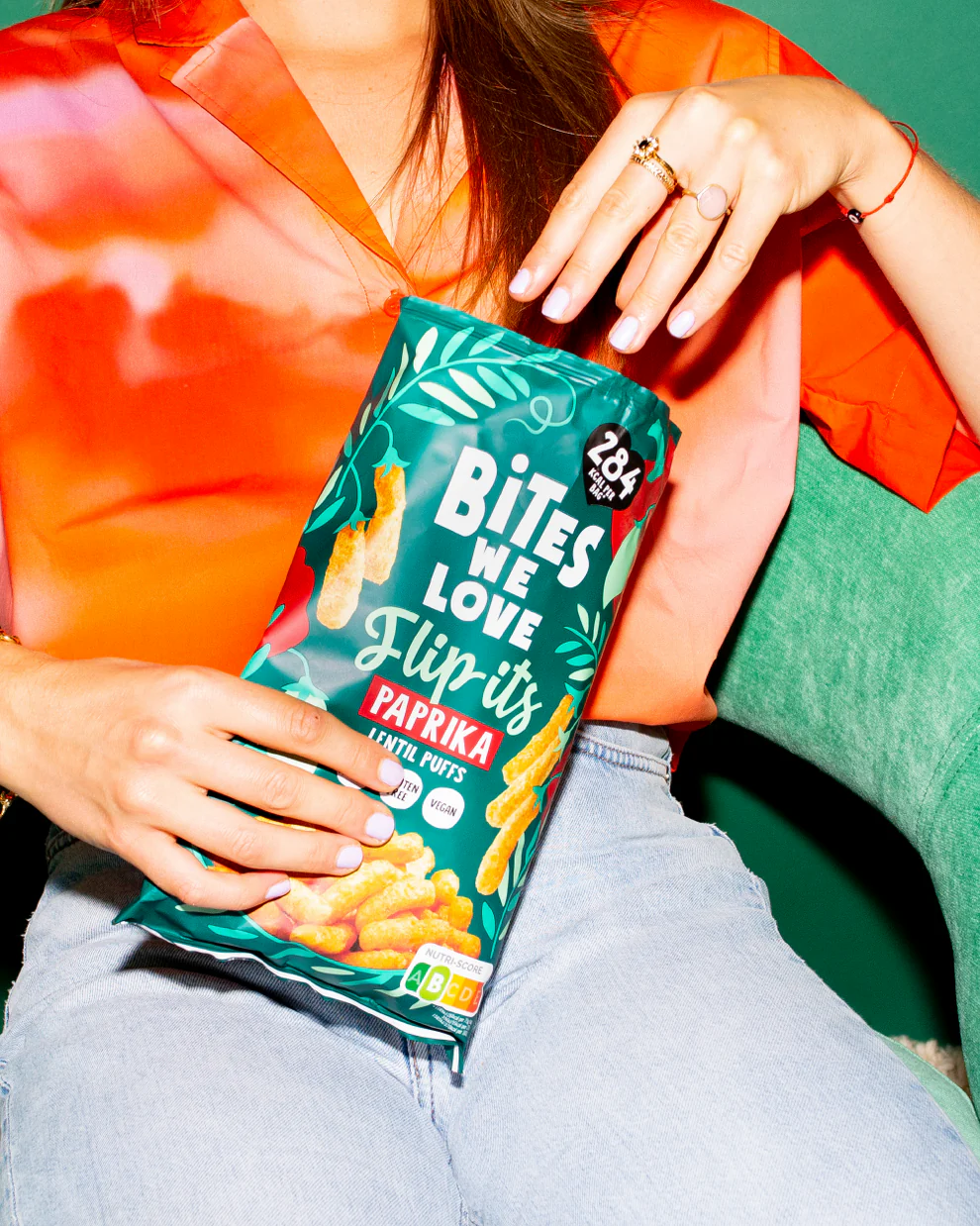 LENTIL PUFFS PAPRIKA - 75 grams