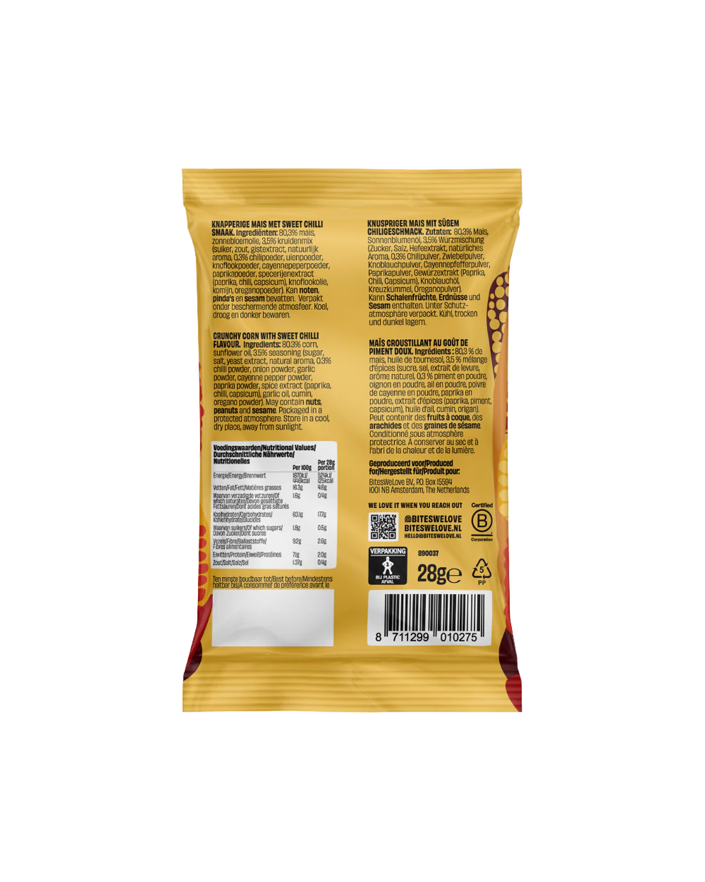 CRUNCHY CORN SWEET CHILLI - 28 grams