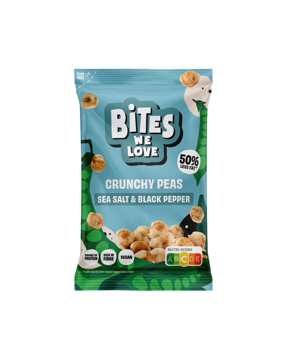 CRUNCHY PEAS SEA SALT & BLACK PEPPER - 30 grams