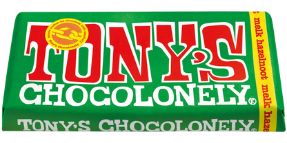 Tony's Chocolonely melk hazelnoot 180 gram