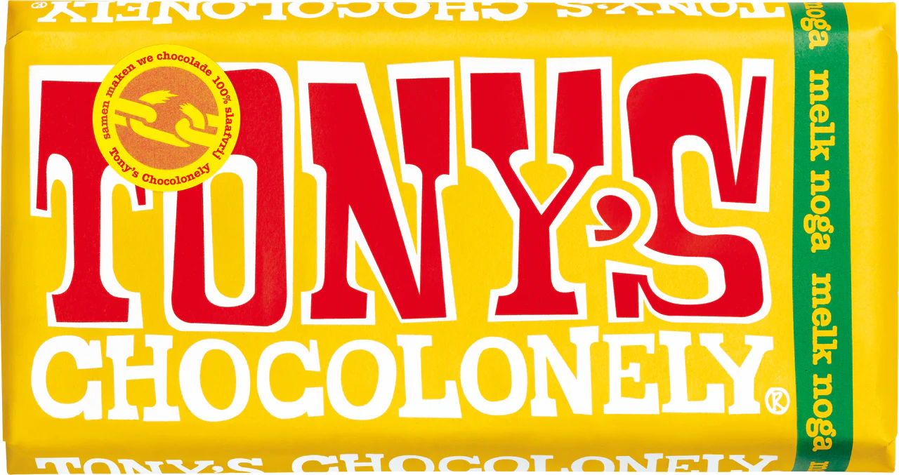 Tony's Chocolonely melk noga 180 gram